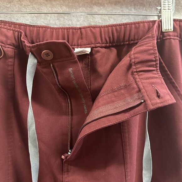 Figs Scrub Pants Mens Extra Large Tall Cairo Burgundy Red Nurse Uniform TM3001T - Picture 9 of 16